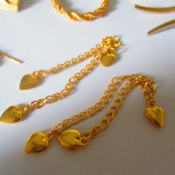 Lot of 12 Pieces Assorted Vintage 1980s Jewelry Crafting Jewelry Making - Picture 8 of 10